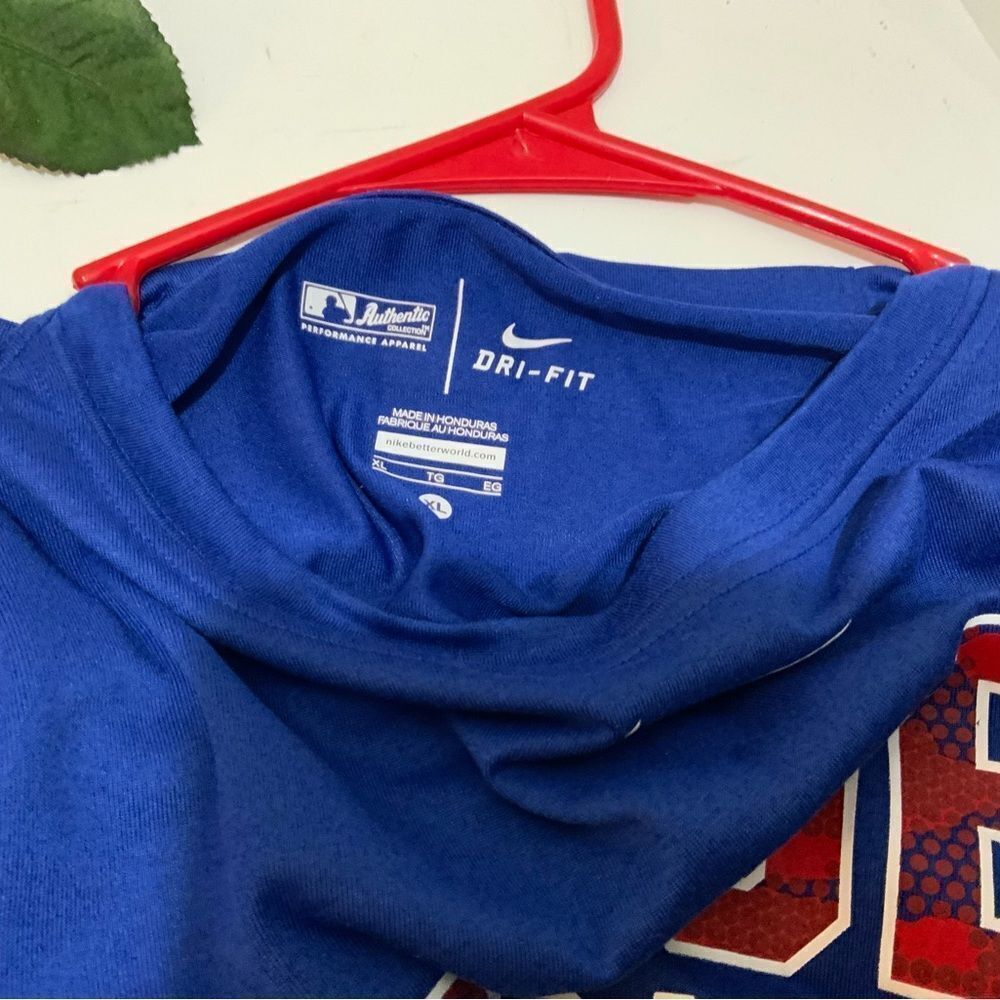 New Mens Nike Dri-Fit Authentic Collection Performance Texas Ranger T-Shirt XL - Picture 5 of 6